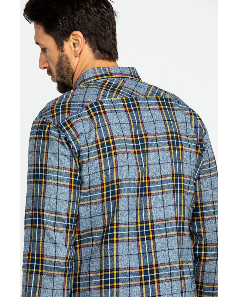 Camisa de flanela xadrez Levi's Crance masculina, azul, tamanho extra grande