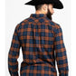 Camisa masculina Levi's Ferra Plaid com botões e manga comprida em flanela estilo western, tamanho laranja, extra grande
