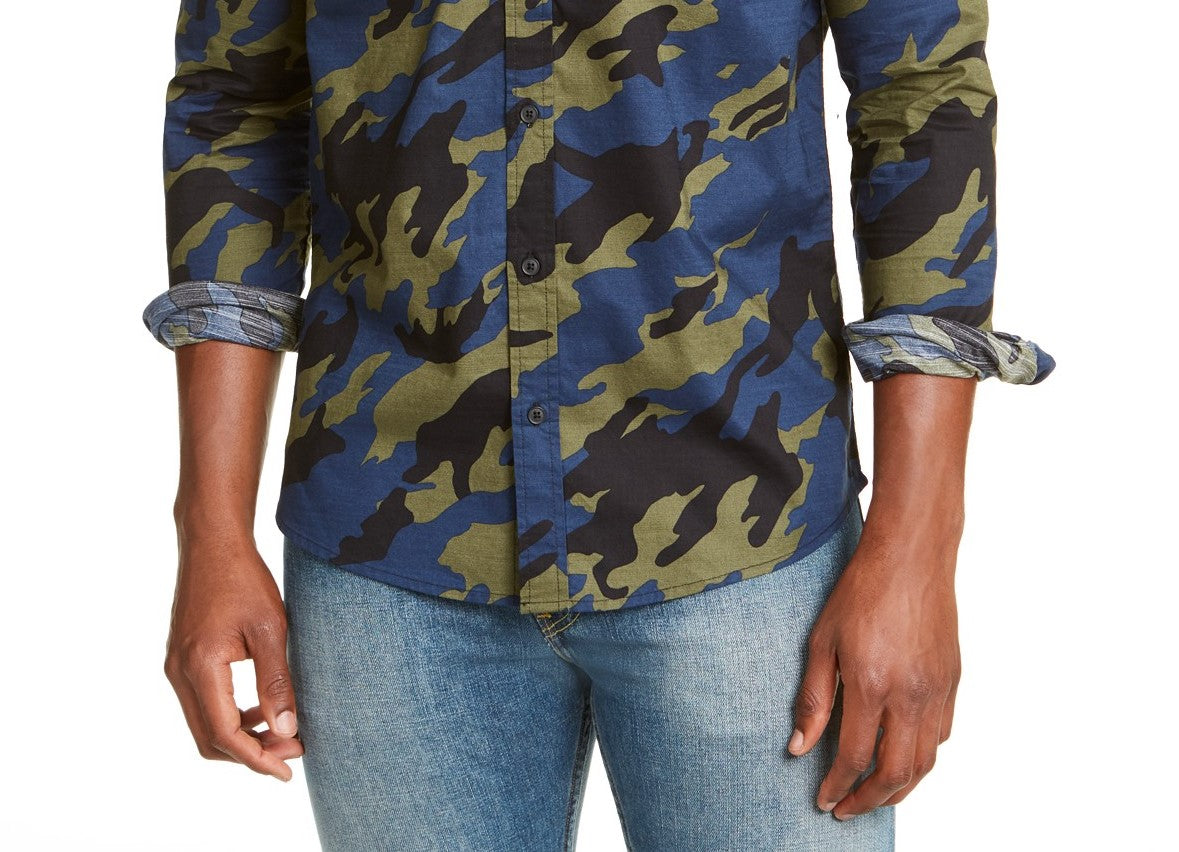Camisa Levi's Newski Camuflagem Masculina Verde Escuro Tamanho P