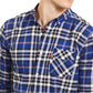 Camisa xadrez masculina Levi's azul sodalita tamanho médio