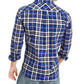 Camisa xadrez masculina Levi's azul sodalita tamanho extra grande