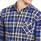 Camisa xadrez masculina Levi's azul sodalita tamanho extra grande