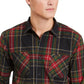Camisa xadrez Levi's Malden masculina, tamanho médio, marrom, tamanho pequeno