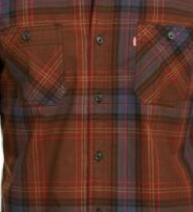 Camisa xadrez masculina Levi's Malden marrom tamanho X-G