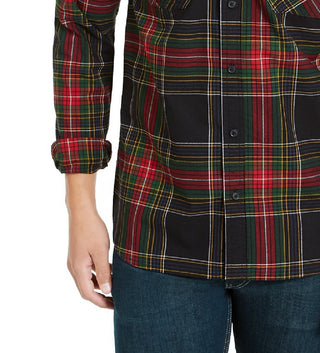 Levi's Men's Malden Plaid Shirt Black Size Large