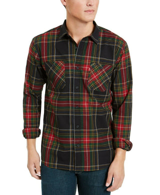Levi's Men's Malden Plaid Shirt Red Size Small