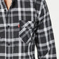 Camisa xadrez Reese masculina Levi's Caviar tamanho 2 extra grande
