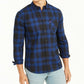 Camisa xadrez Chama Masculina Levi's Cinza Tamanho XXG
