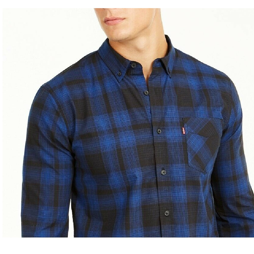 Camisa xadrez Chama Masculina Levi's Cinza Tamanho XXG