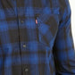 Camisa xadrez Chama Masculina Levi's Cinza Tamanho XXG