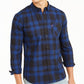 Camisa xadrez Chama Masculina Levi's Cinza Tamanho Grande