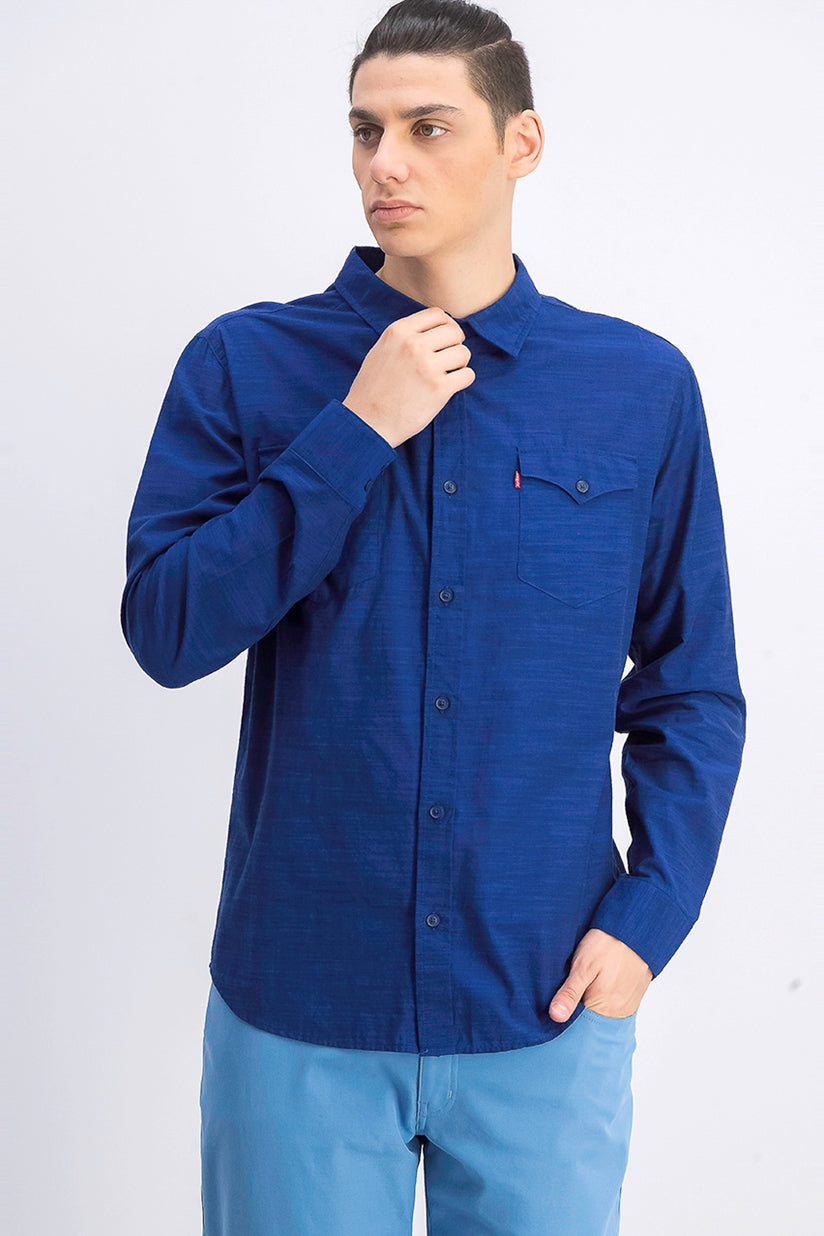 Camisa Levi's Darrow Masculina Azul Tamanho P