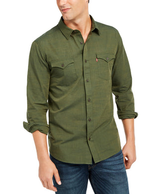 Levi's Men's Darrow Shirt Green Size Medium