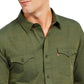 Camisa Levi's Darrow Masculina Verde Tamanho Médio