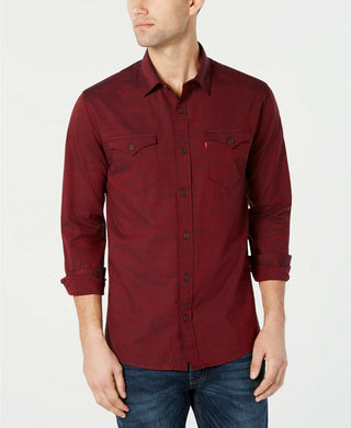 Levi's Men's Darrow Shirt Red Size Large