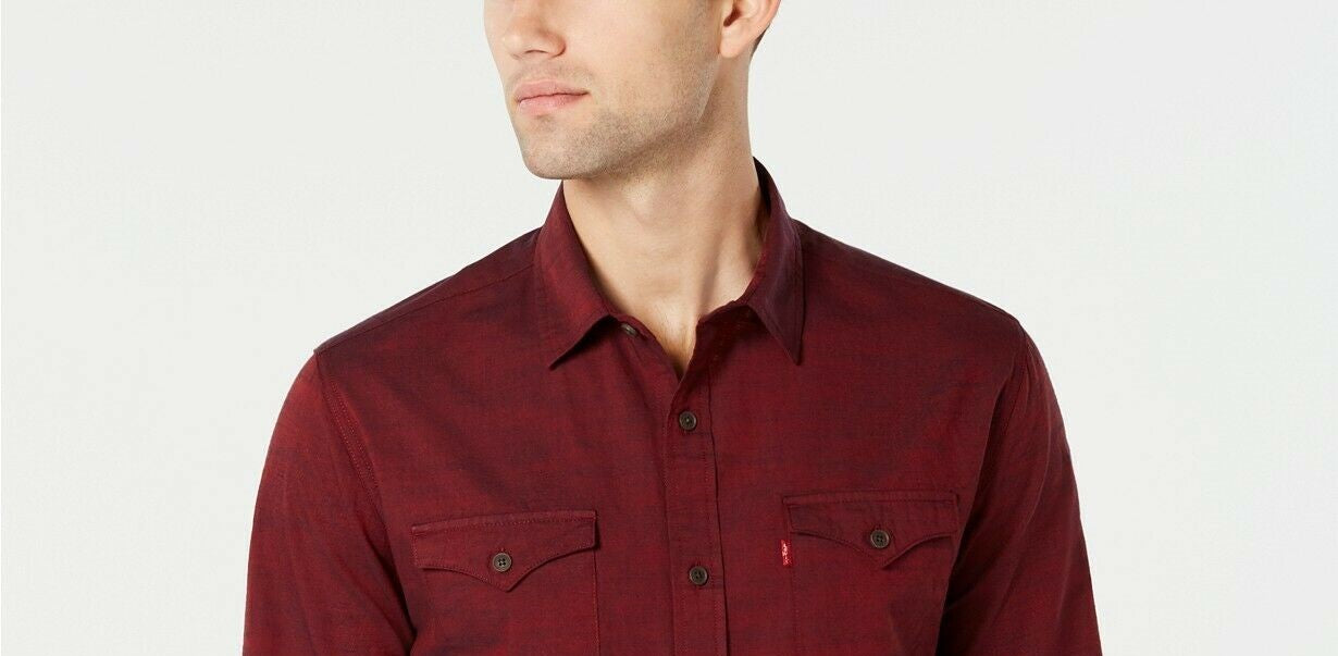 Camisa Levi's Darrow Masculina Vermelha Tamanho Grande
