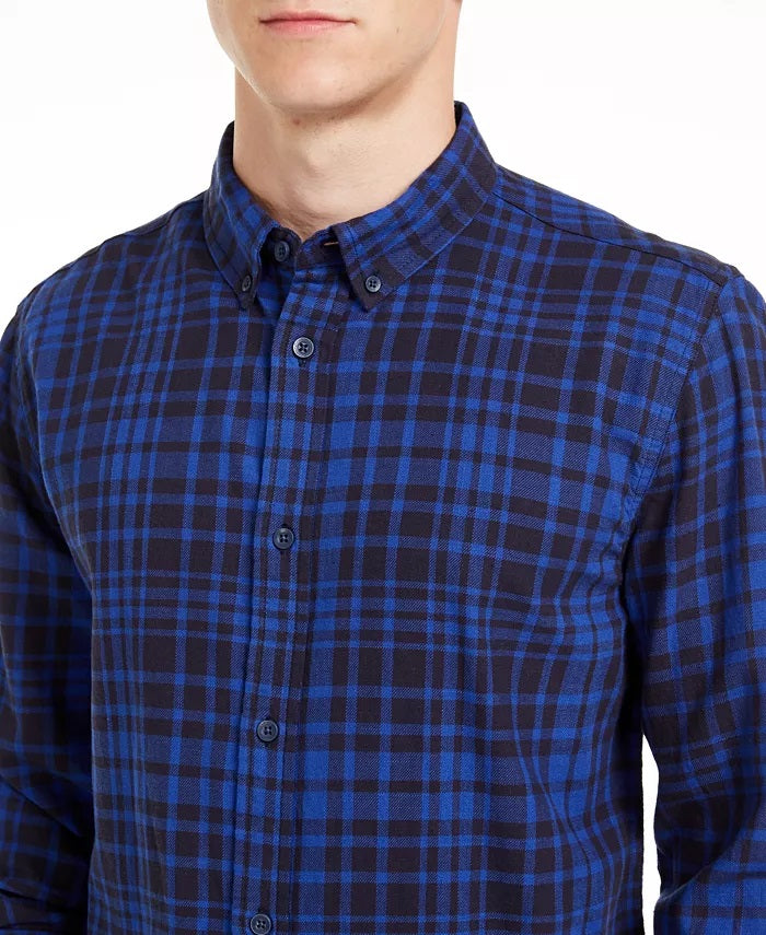 Camisa de flanela xadrez Alban masculina Levi's Turq tamanho extra grande