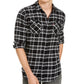 Camisa de flanela xadrez Levi's Stoney Regular Fit Masculina Cinza Tamanho Grande