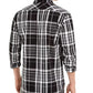 Camisa xadrez nobre masculina Levi's preta tamanho grande