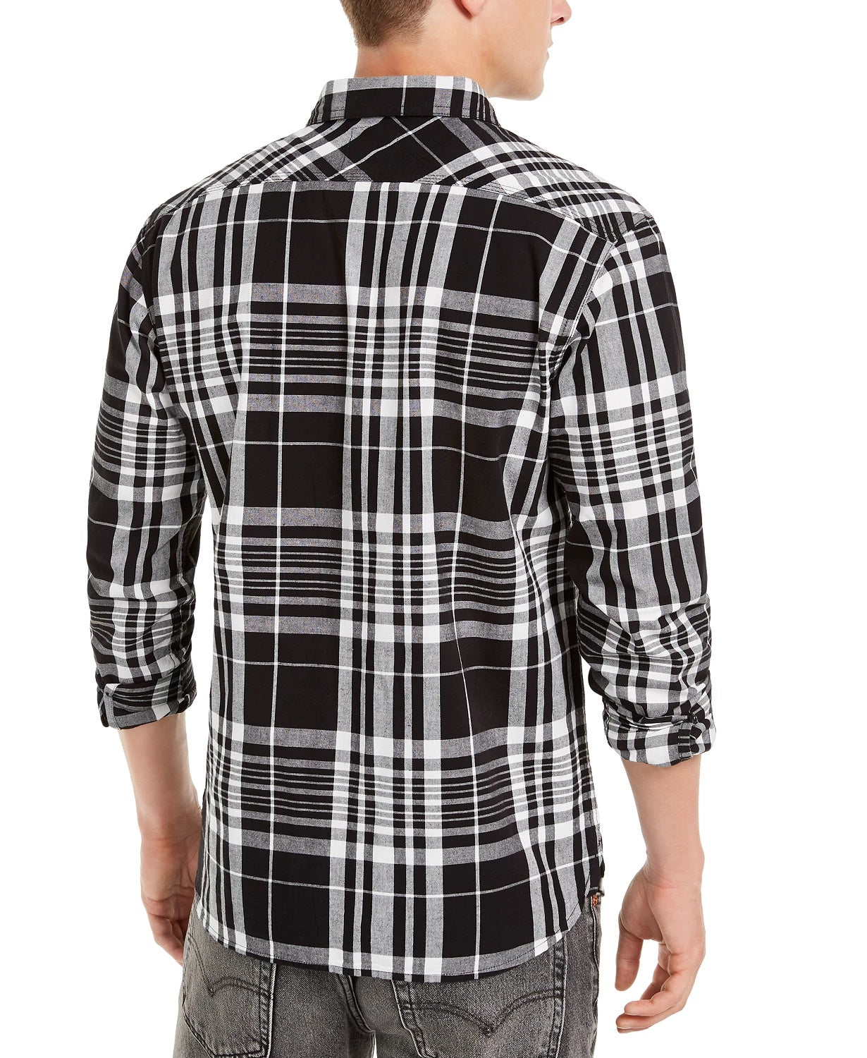 Camisa xadrez Levi's Noble Masculina Cinza Tamanho X-G