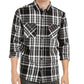 Camisa Masculina Levi's Noble Plaid com Botões Preta Tamanho 2 Extra Grande