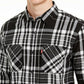 Camisa Masculina Levi's Noble Plaid com Botões Preta Tamanho 2 Extra Grande