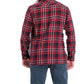 Camisa de flanela xadrez com bolso duplo Levi's masculina, vermelha, tamanho extra grande