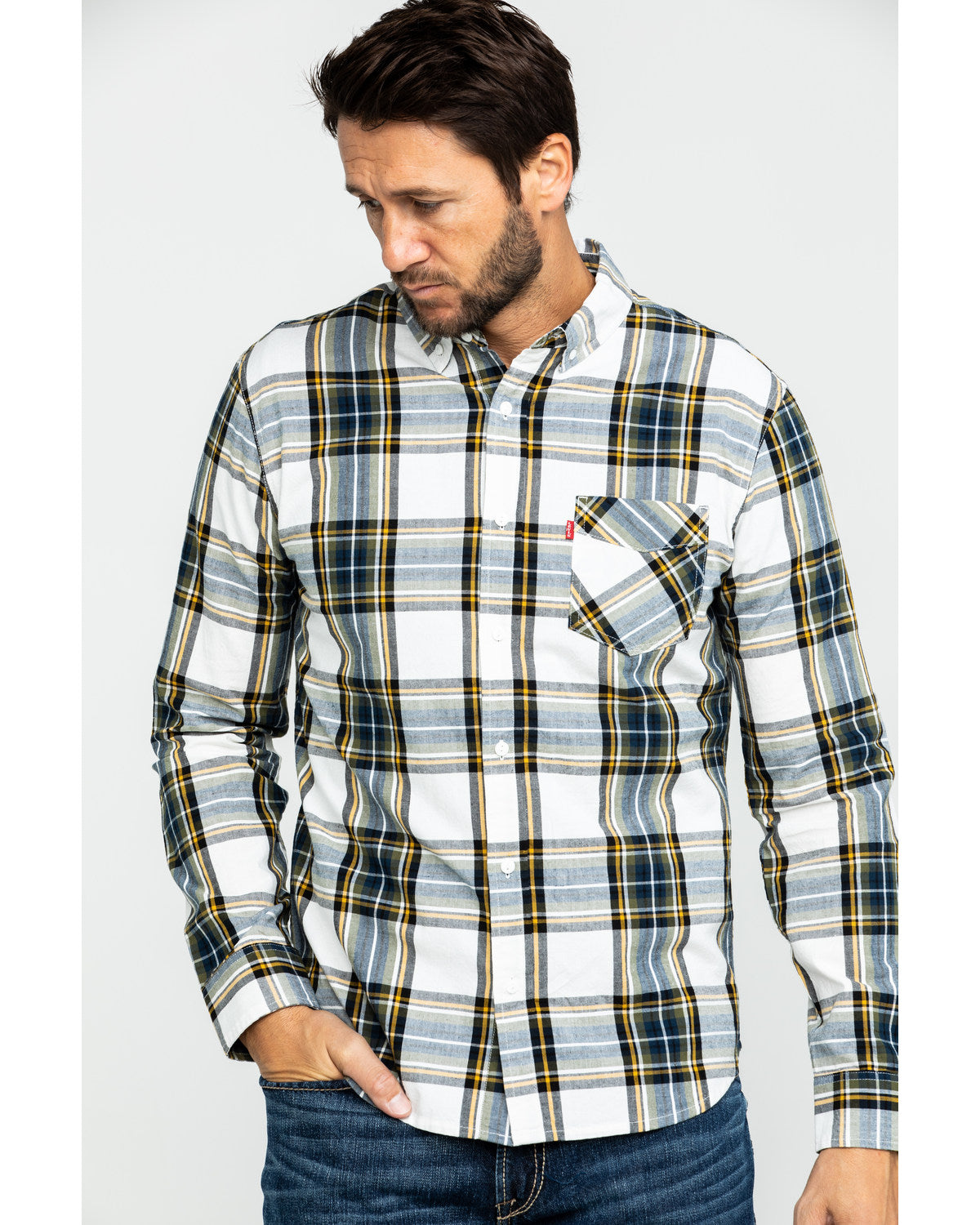 Camisa xadrez Levi's Holtby masculina, tamanho pequeno, vários tamanhos