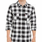 Camisa de flanela xadrez Buffalo Levi's masculina Marshmallow tamanho pequeno