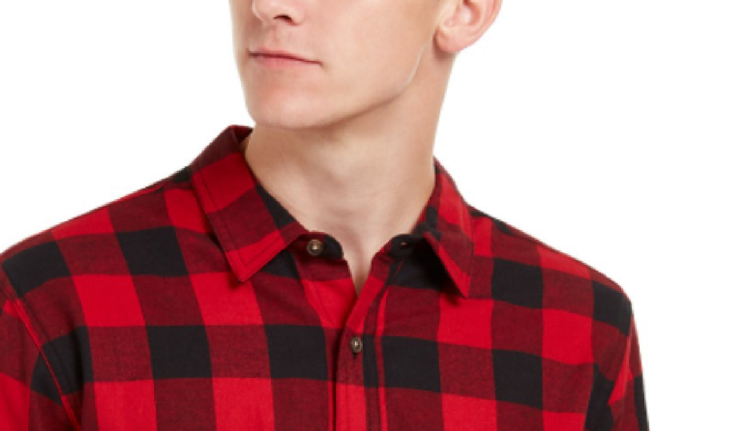 Camisa de flanela xadrez Buffalo masculina Levi's vermelha tamanho pequeno