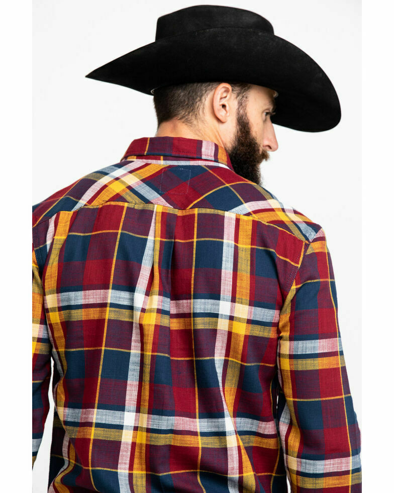 Levi's Bellore Madras Plaid Manga Longa Western Flanela Vermelho Tamanho Grande Masculino
