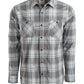 Camisa xadrez Levi's Remick masculina cinza tamanho XX-G