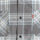 Camisa xadrez Levi's Remick masculina cinza tamanho XX-G
