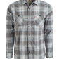 Camisa xadrez Levi's Remick masculina cinza tamanho X-G