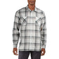 Camisa masculina Levi's Rosa Plaid com botões e gola branca, tamanho 2, extra grande