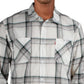 Camisa masculina Levi's Rosa Plaid com botões e gola branca, tamanho 2, extra grande
