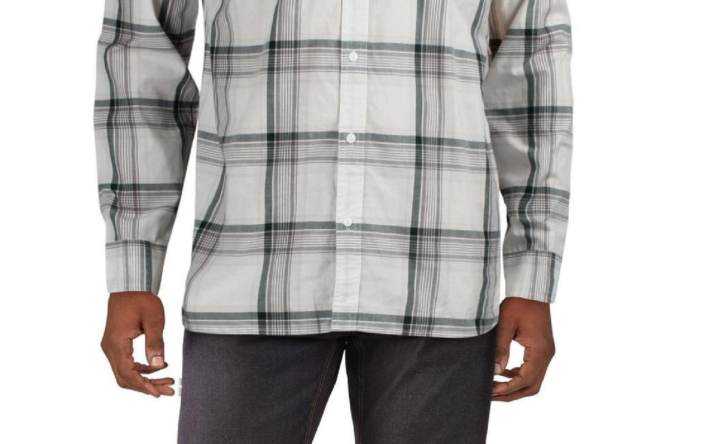 Camisa xadrez Levi's Rosa masculina com botões e gola branca, tamanho X-G
