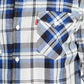 Camisa xadrez Levi's Clemente Regular Fit Masculina Branca 2 Extra Grande
