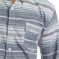 Camisa de flanela listrada Levi's Avalon masculina, tamanho grande