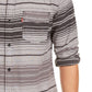 Camisa de flanela listrada Levi's Avalon masculina, tamanho 2, extra grande