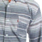 Camisa de flanela listrada Levi's Avalon masculina, tamanho médio
