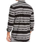 Camisa Levi's Norte Regular-Fit Geo-Stripe Masculina Preta Tamanho Médio