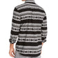 Camisa Levi's Norte Regular-Fit Geo-Stripe Masculina Preta Tamanho Grande