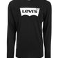 Camiseta Levi's Masculina com Logo Batwing, Preta, Tamanho Extra Grande