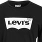 Camiseta Levi's Masculina com Logo Batwing, Preta, Tamanho Extra Grande