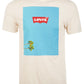 Camiseta gráfica masculina Levi's, branca, tamanho extra grande