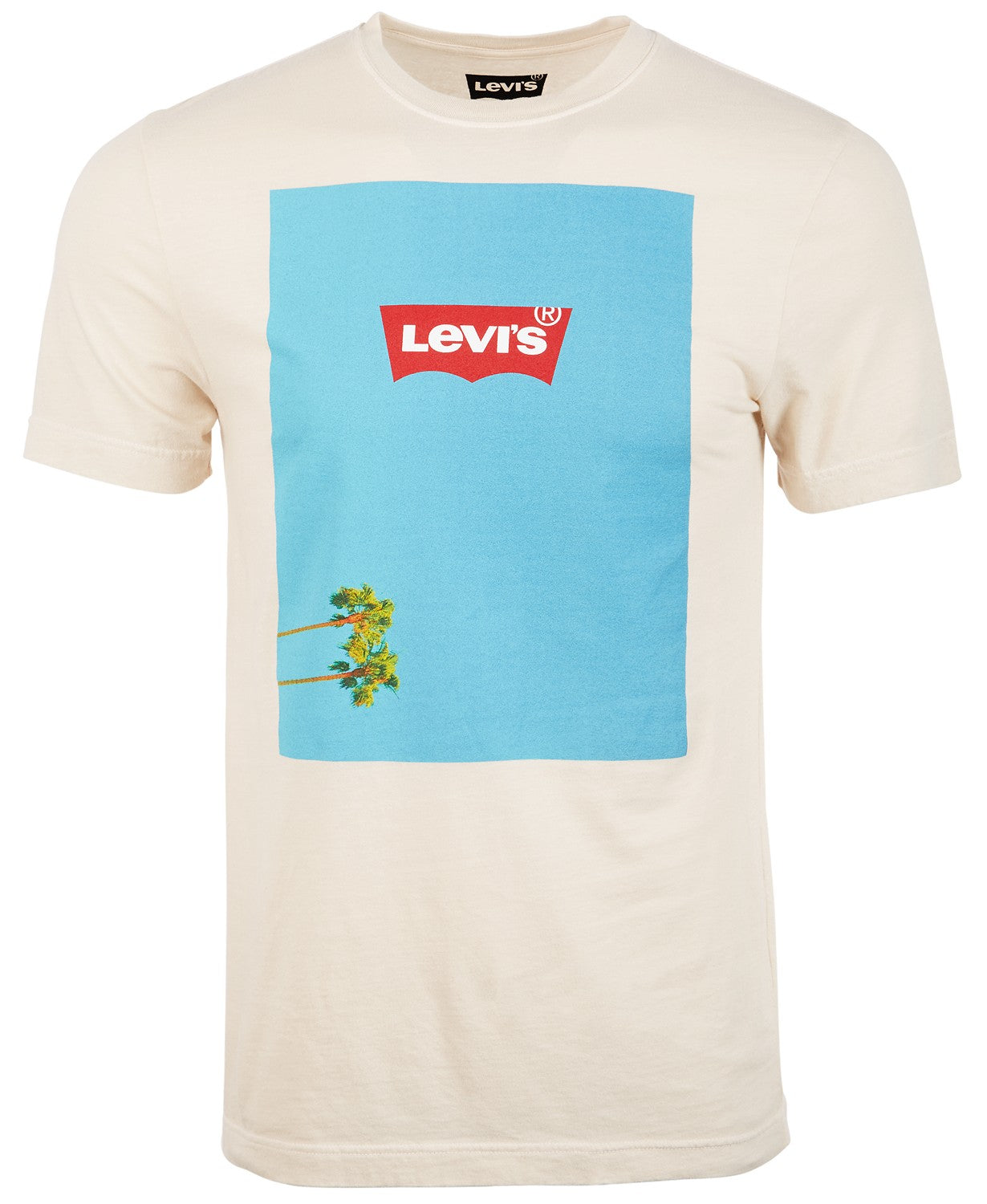 Camiseta gráfica masculina Levi's, branca, tamanho extra grande