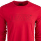 Camiseta Levi's Masculina Manga Longa com Logotipo Vermelha Tamanho Médio