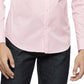 Camisa Calvin Klein Masculina Slim Fit Stretch Lisa Rosa Tamanho Médio
