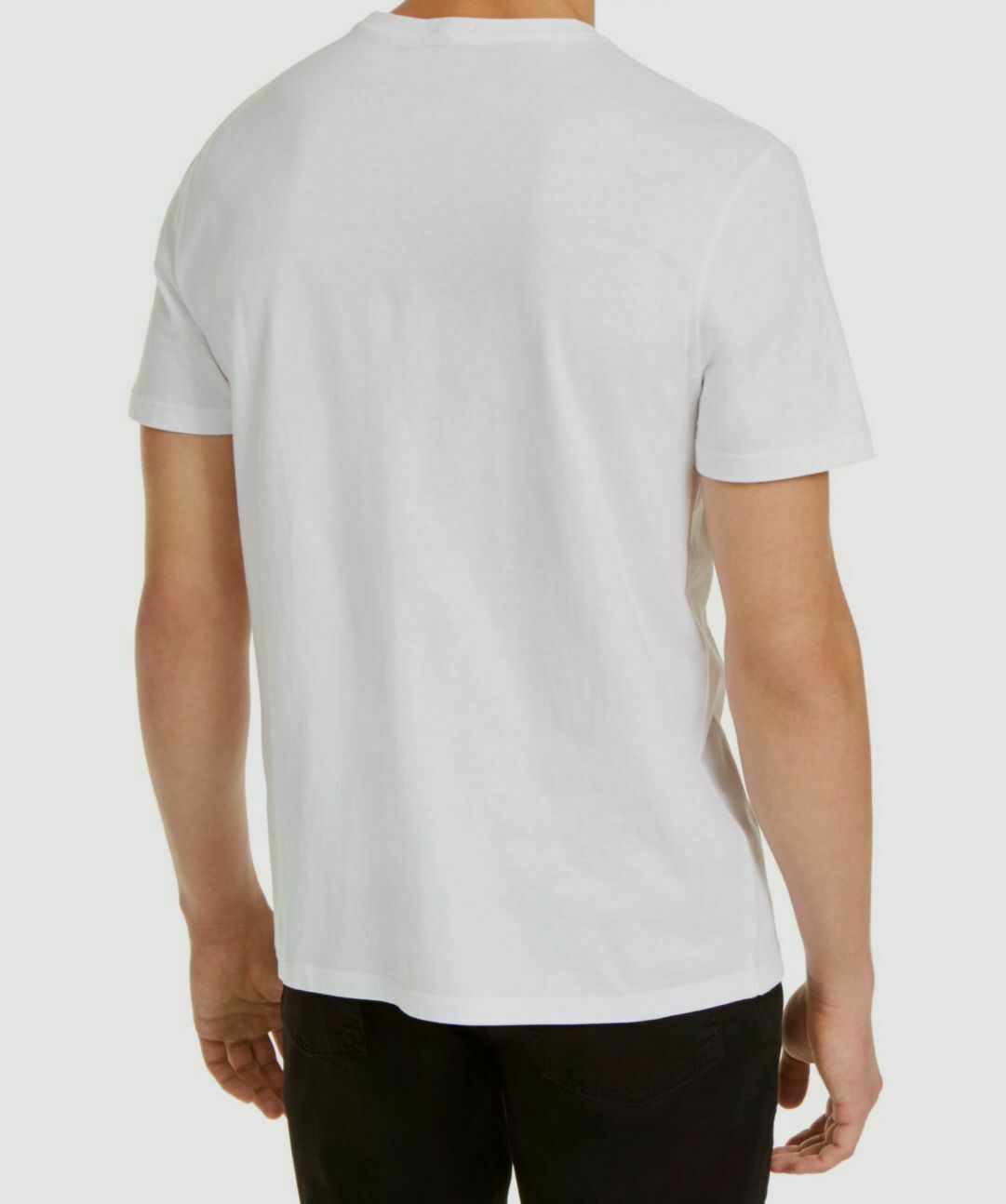 Camiseta Calvin Klein Masculina com Logo Lateral Branca Tamanho P